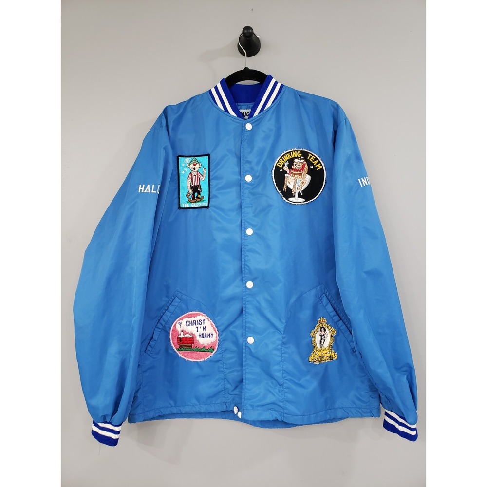70s Japan Souvenir Tour Jacket Patches Custom Snoopy Peanuts Vintage Blue
